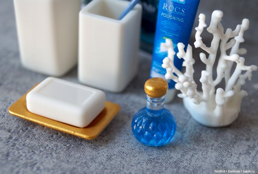 Набор для ванной №1 масштаб 1:6 (фото 3)