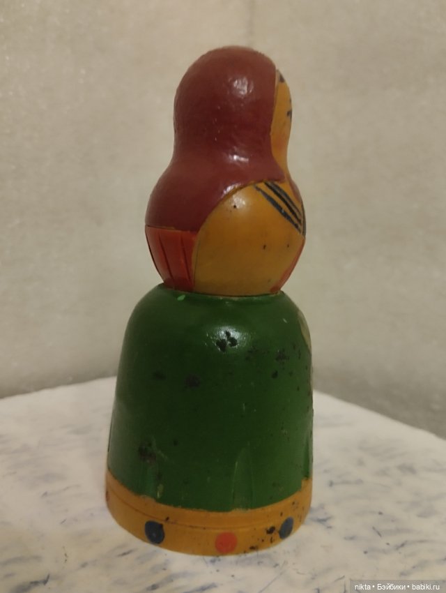 Редкая деревянная фигурка СССР Матрешка (фото 2)