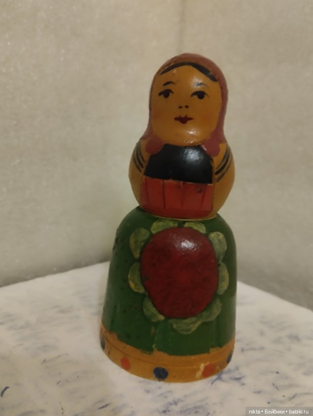 Редкая деревянная фигурка СССР Матрешка