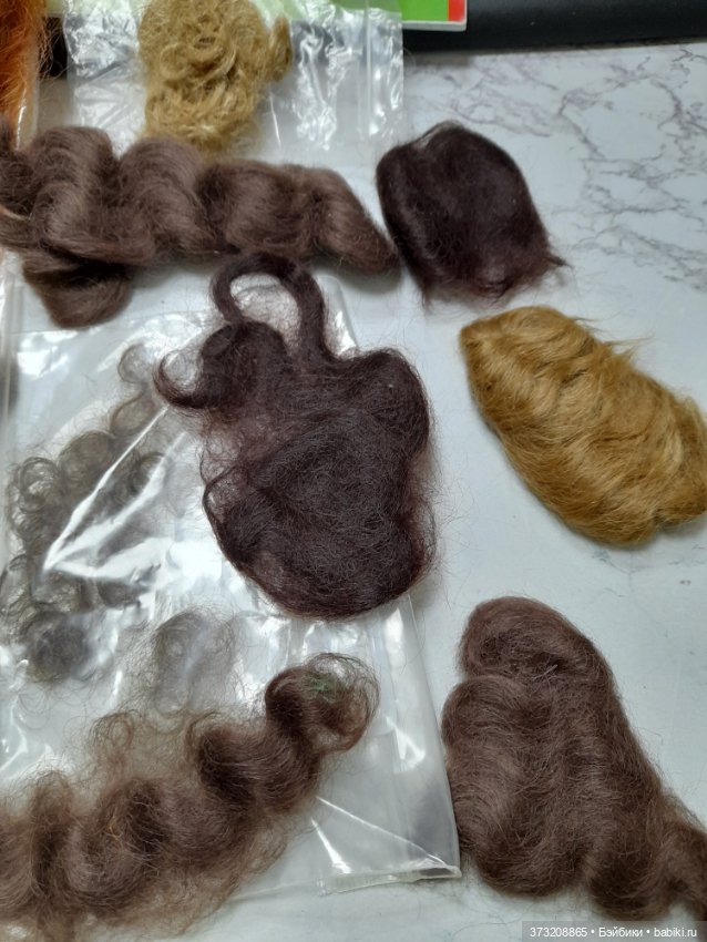 Винтажные трессы — Парики и волосы (мохер) для кукол (фото 5)