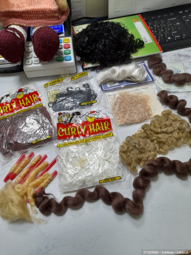 Винтажные трессы — Парики и волосы (мохер) для кукол (фото 2)