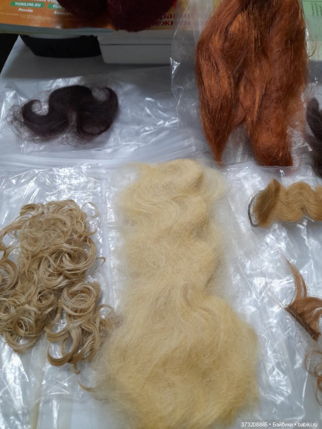 Винтажные трессы — Парики и волосы (мохер) для кукол (фото 6)
