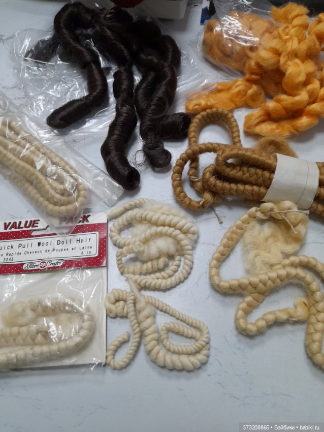 Винтажные трессы — Парики и волосы (мохер) для кукол