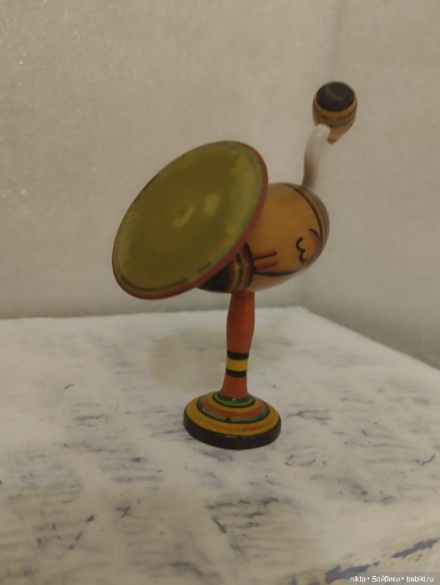 Деревянная игрушка СССР Страус (фото 3)