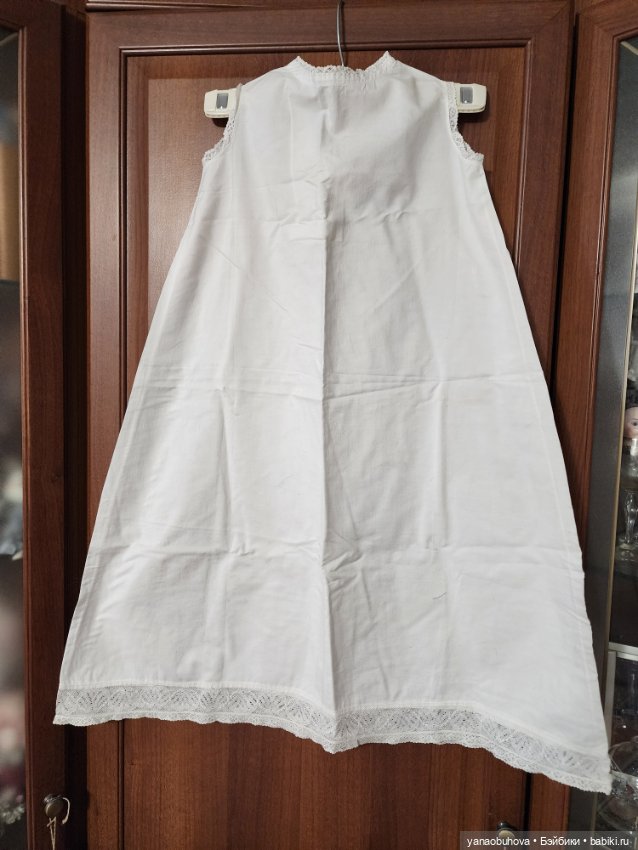 Старинное детское нижнее платье для переделки на куклу (фото 7)