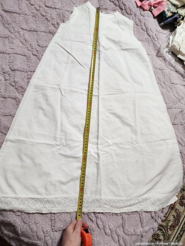 Старинное детское нижнее платье для переделки на куклу (фото 2)