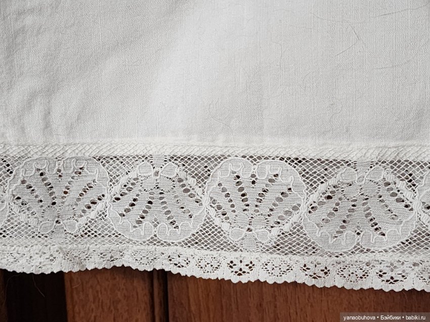 Старинное детское нижнее платье для переделки на куклу (фото 9)