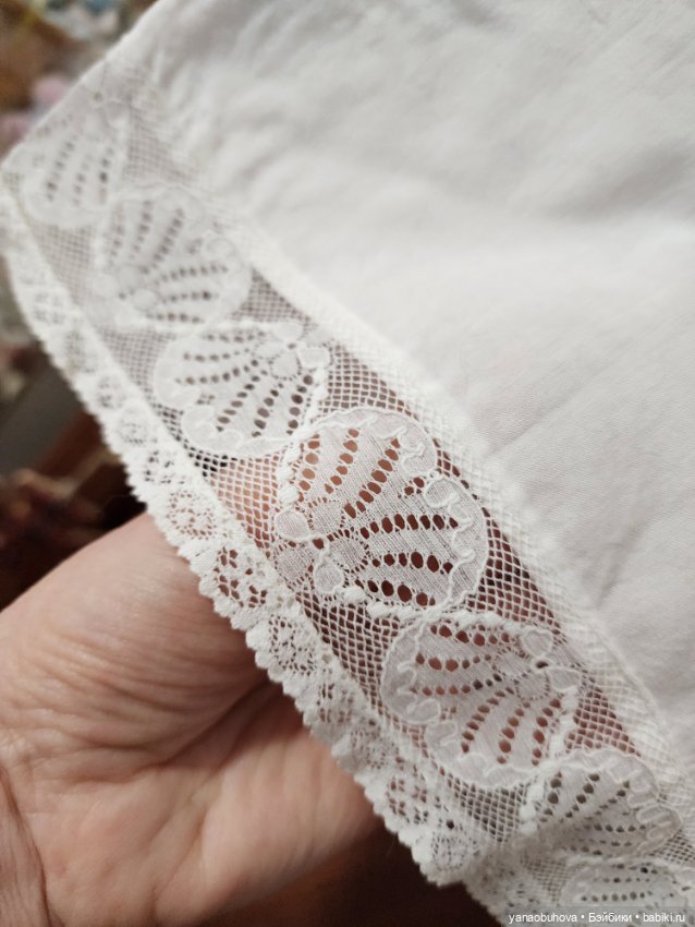 Старинное детское нижнее платье для переделки на куклу (фото 8)