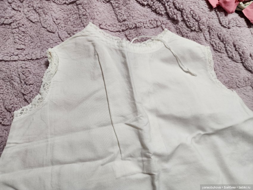 Старинное детское нижнее платье для переделки на куклу (фото 6)