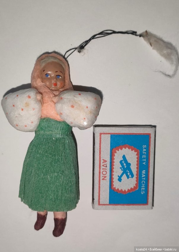 Ёлочная игрушка. Девочка — Коллекционные фигурки (фото 2)
