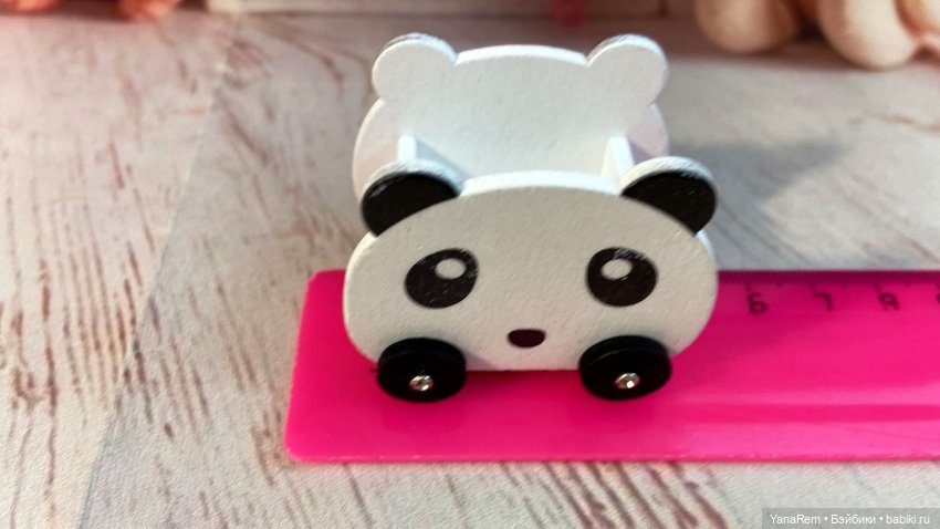 Деревянный ящичек Панда — Кукольная миниатюра и румбокс (фото 2)