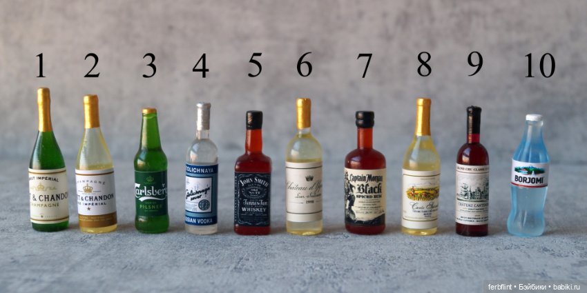 Набор для бара в масштабе 1:6 (фото 2)