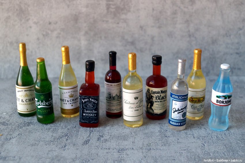 Набор для бара в масштабе 1:6