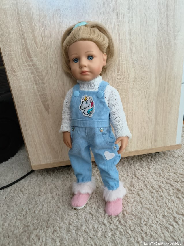 Одежда комбинезон микро вельвет для готц 36 литтл кидс little kids ella lotta (фото 4)