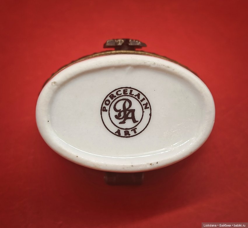 Шкатулка фарфоровая маленькая (фото 3)