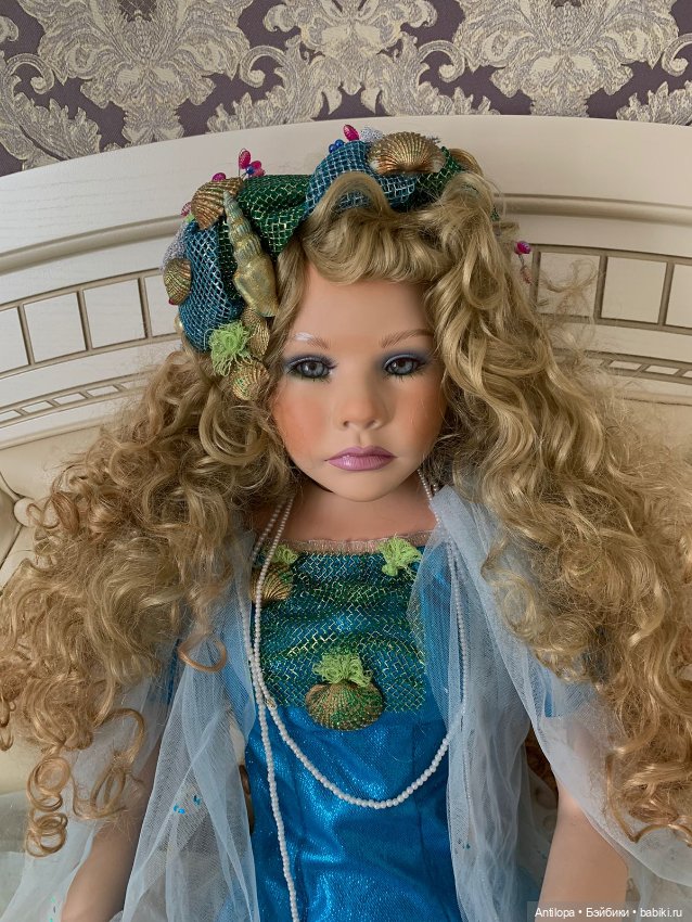 Русалка Аква от Ширли — Фарфоровые куклы (фото 5)