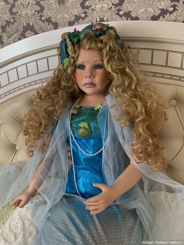 Русалка Аква от Ширли — Фарфоровые куклы (фото 3)