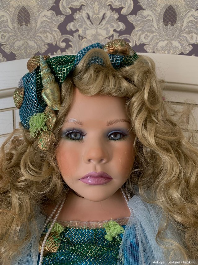 Русалка Аква от Ширли — Фарфоровые куклы (фото 8)