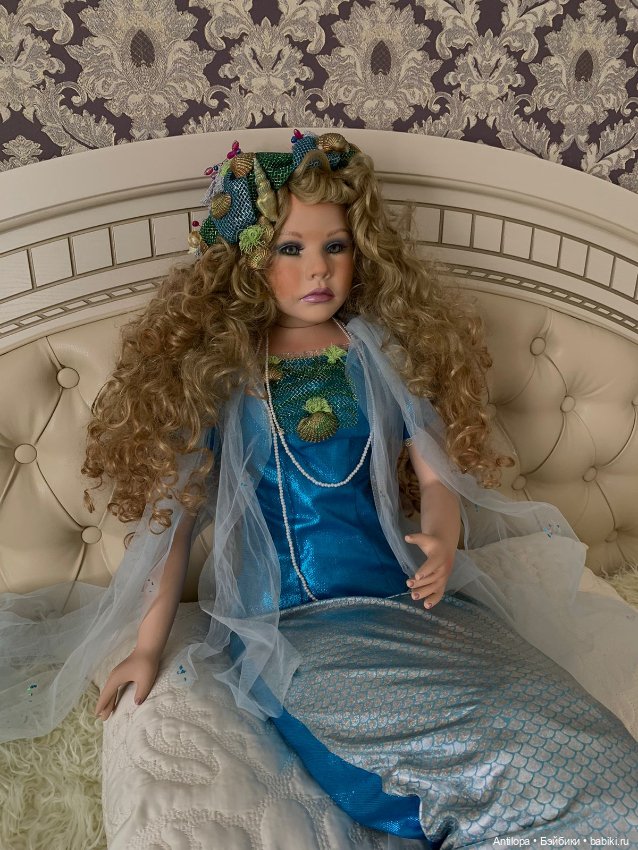 Русалка Аква от Ширли — Фарфоровые куклы (фото 2)