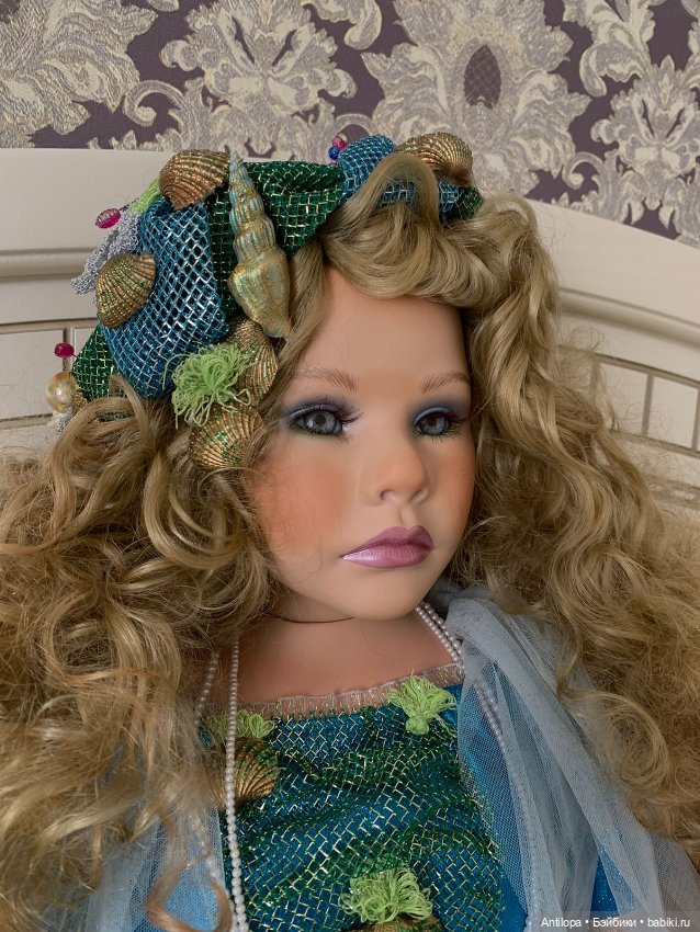 Русалка Аква от Ширли — Фарфоровые куклы (фото 7)