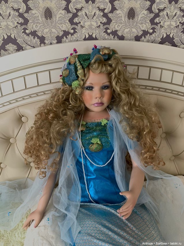 Русалка Аква от Ширли — Фарфоровые куклы (фото 4)