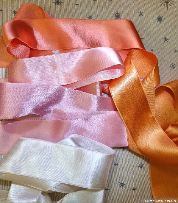 Старинные атласные натуральные ленты (фото 4)