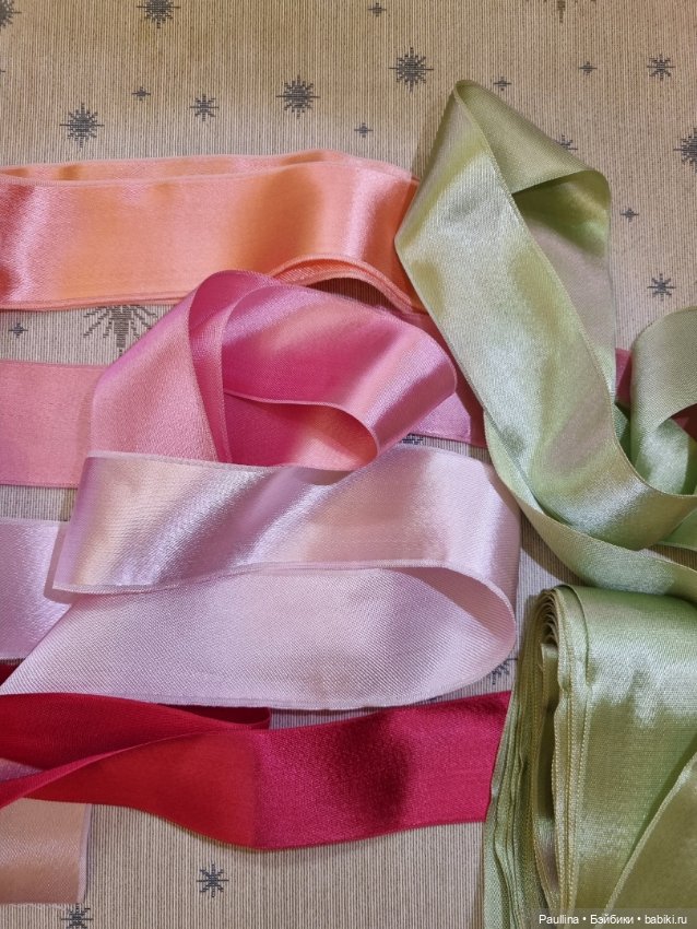 Старинные атласные натуральные ленты (фото 2)