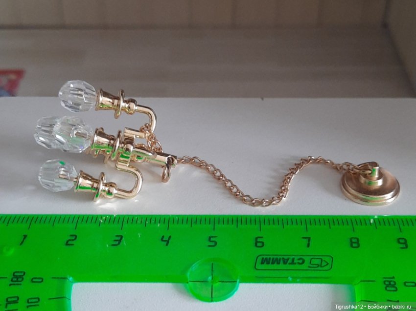 Люстра #2 — Миниатюра для кукол (фото 8)