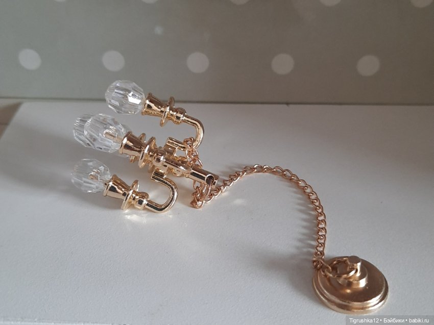 Люстра #2 — Миниатюра для кукол (фото 2)