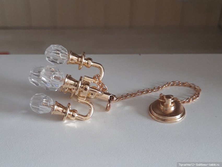 Люстра #2 — Миниатюра для кукол (фото 4)