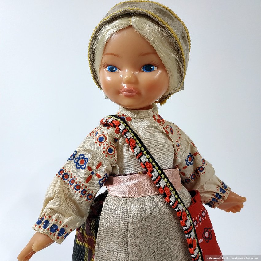 Маричка. Винтажная Куколка с Сумкой. Ранняя. Клеймо Мишка. Мотовилова. ЛПО "Игрушка" (Ленигрушка). С