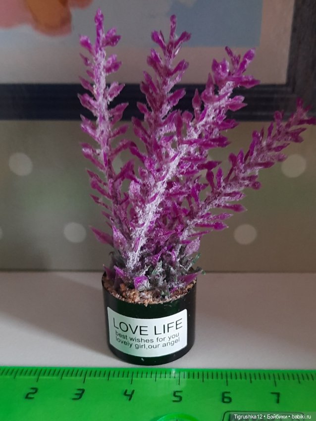 Цветок в горшочке — Миниатюра для кукол (фото 4)