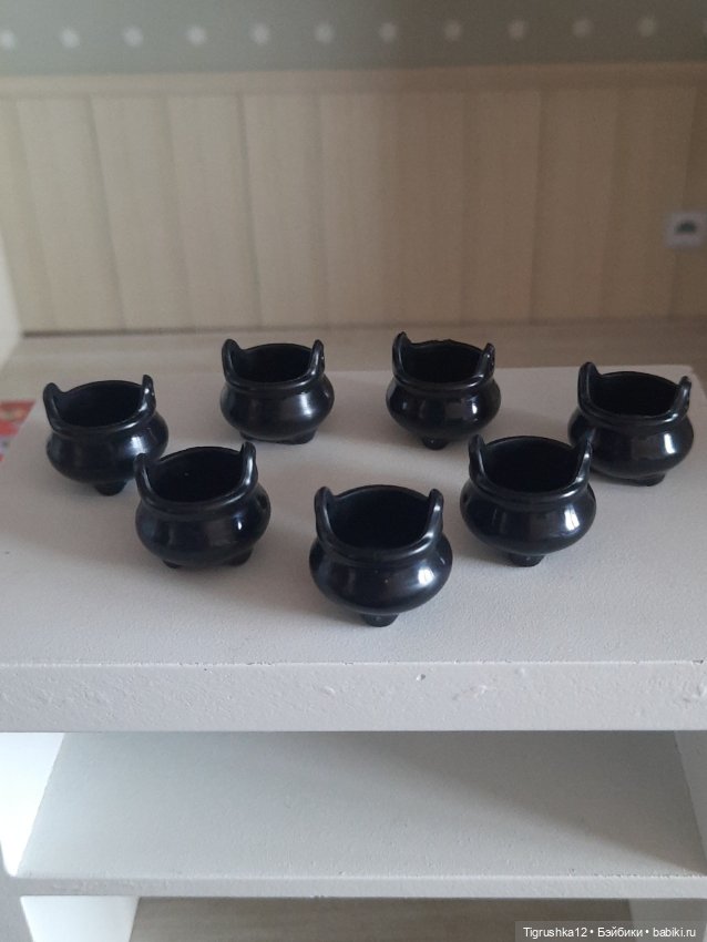 Горшочки — Миниатюра для кукол