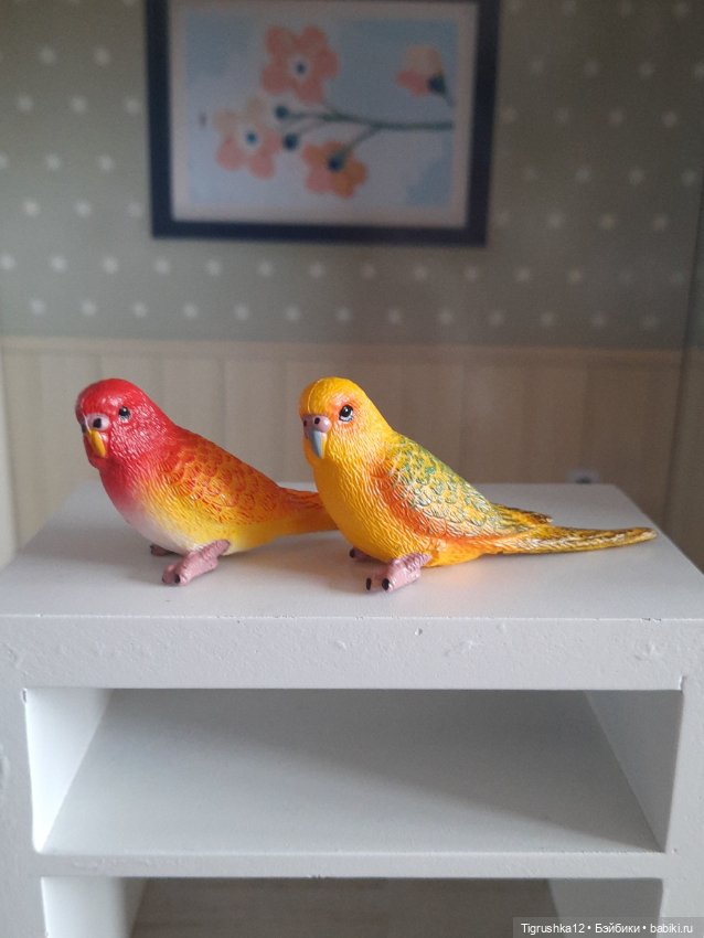 Попугайчики — Миниатюра для кукол (фото 2)