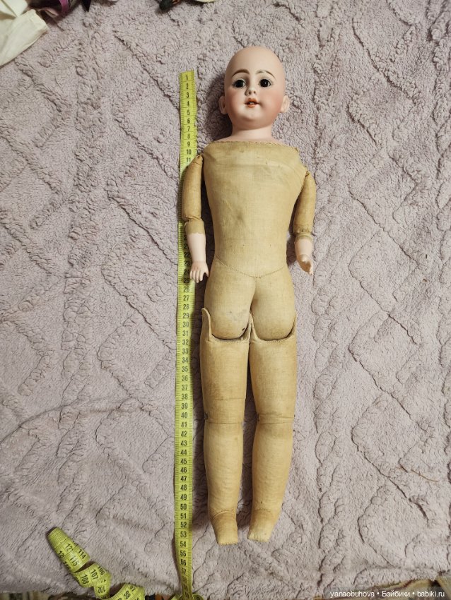 Антикварная кукла Симон Хальбиг 1010, рост 50 см