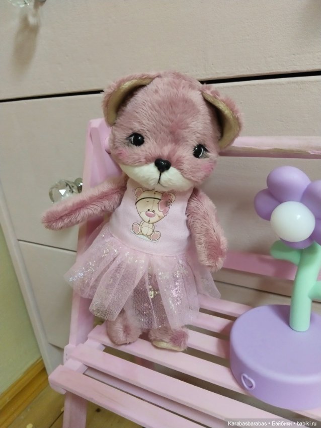 Розовая лисица — Авторские игрушки (фото 2)