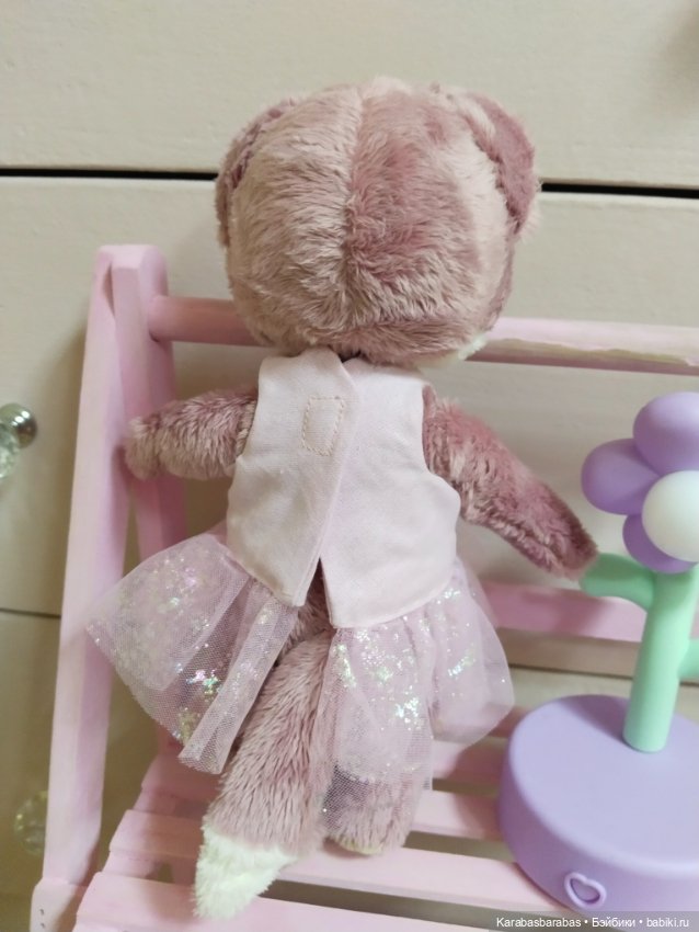 Розовая лисица — Авторские игрушки (фото 3)