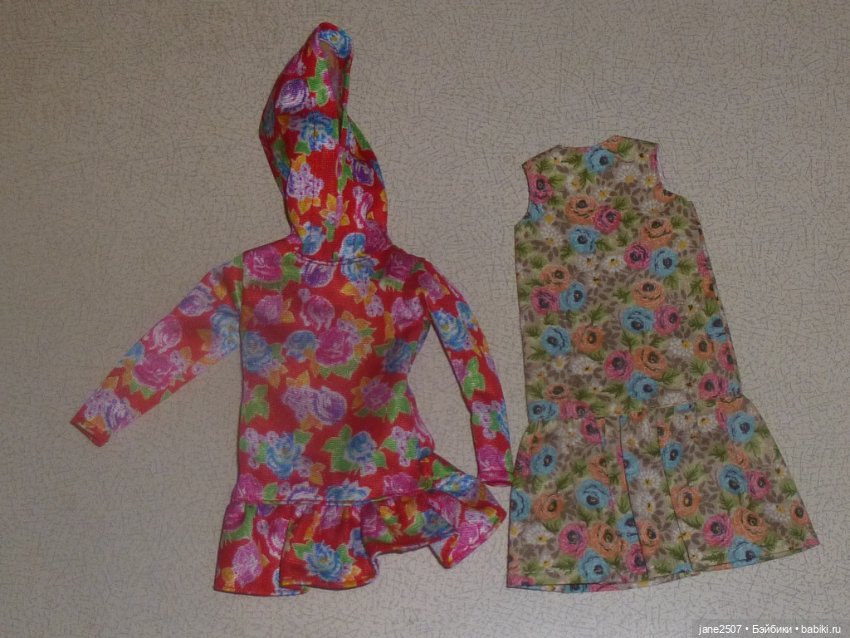 Цветочные платья для Барби пышек Curvy - оригинальное Mattel BMR1959 и Handmade - новые (фото 3)