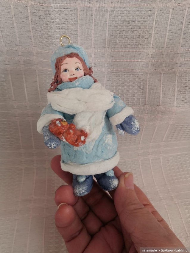 Ватные елочные игрушки — Авторские игрушки (фото 10)