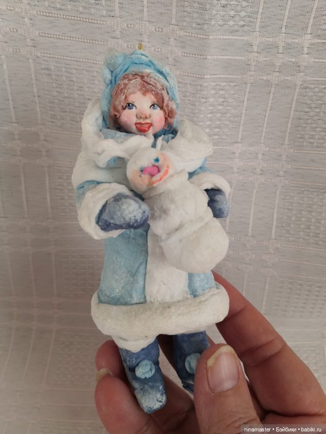 Ватные елочные игрушки — Авторские игрушки