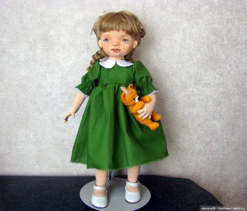 Интерьерная кукла: Лягушонок Лидочка