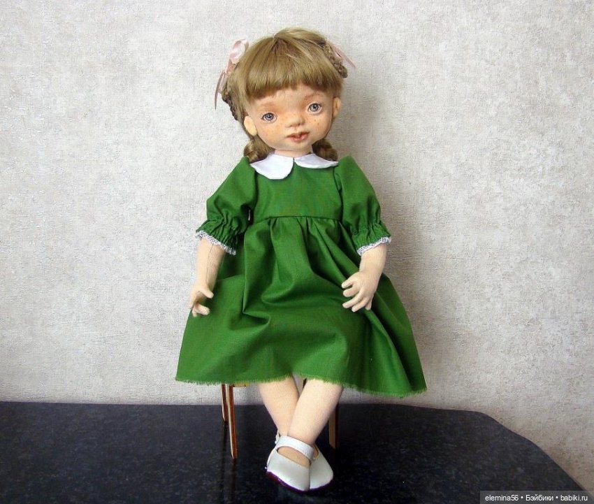 Интерьерная кукла: Лягушонок Лидочка (фото 7)