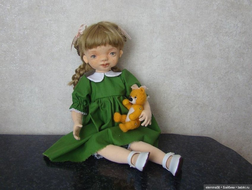 Интерьерная кукла: Лягушонок Лидочка (фото 4)