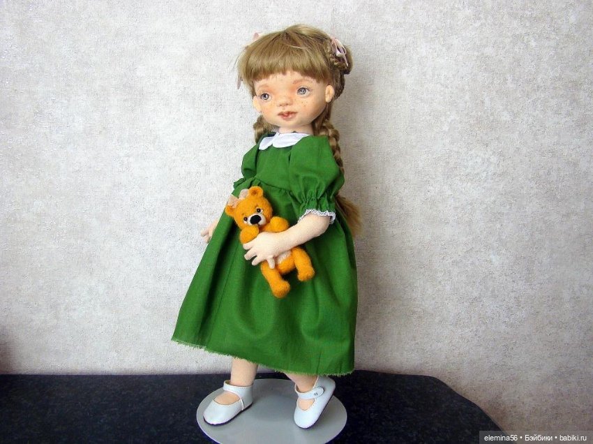 Интерьерная кукла: Лягушонок Лидочка (фото 3)