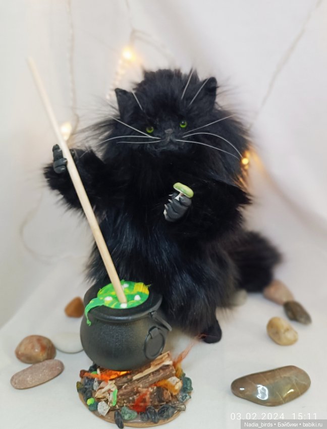 Шторм, кот-зельевар — Авторские игрушки (фото 2)