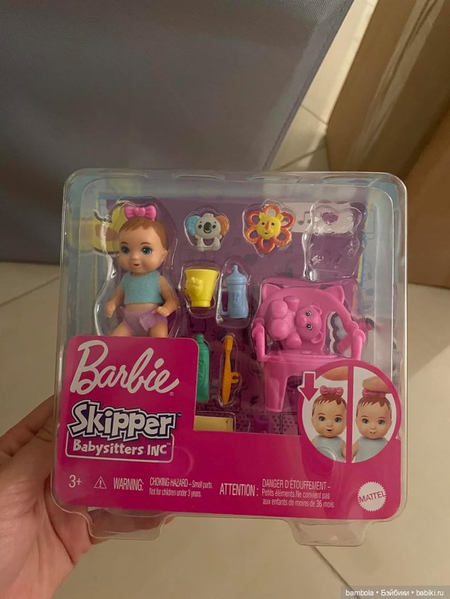 Набор 2 с малышом Первый зуб Barbie Skipper Babysitter (фото 2)