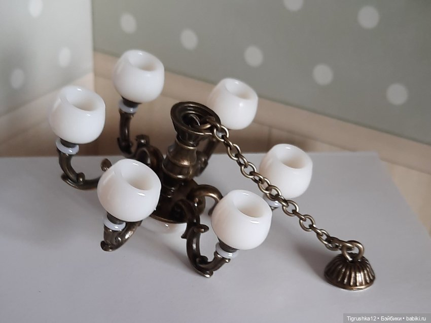 Люстра #2 — Миниатюра для кукол (фото 7)
