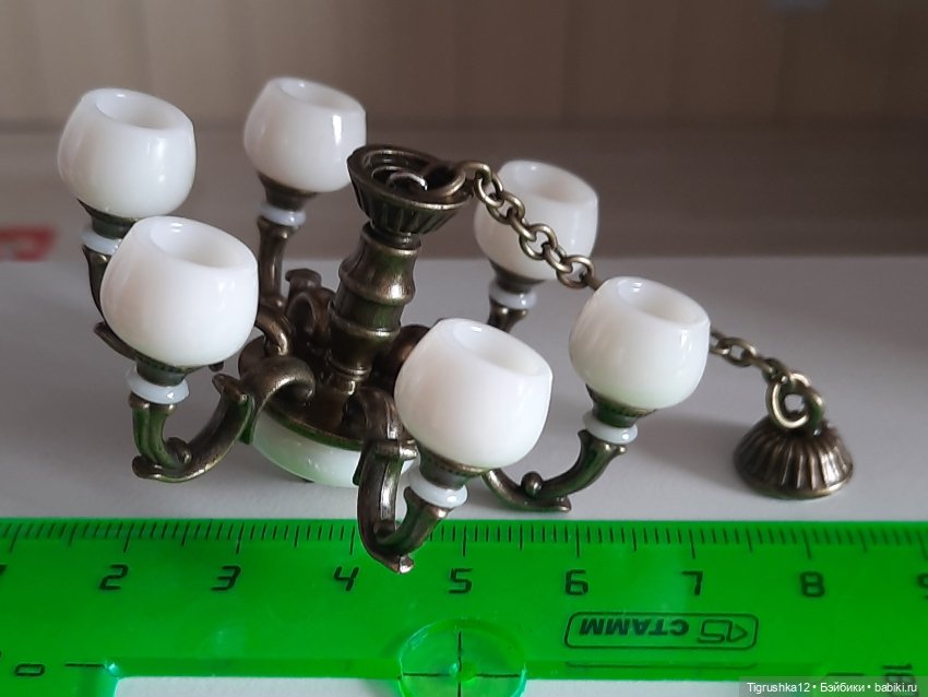 Люстра #2 — Миниатюра для кукол (фото 8)