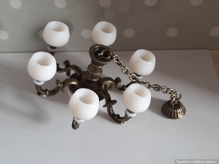 Люстра #2 — Миниатюра для кукол (фото 3)