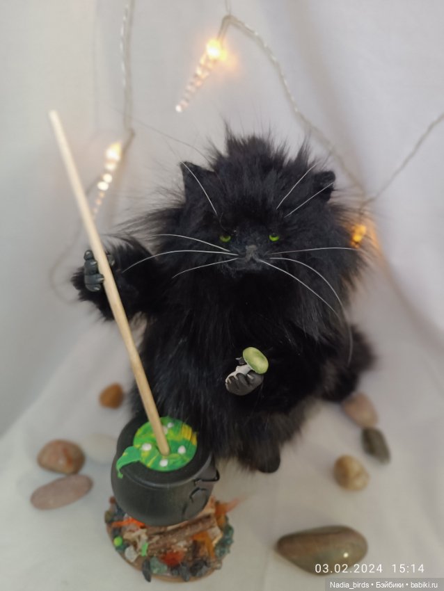 Шторм, кот-зельевар — Авторские игрушки (фото 8)
